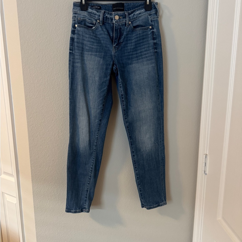 White House Black Market Blue Ankle Cropped Jeans